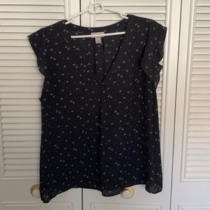 Black with design blouse
